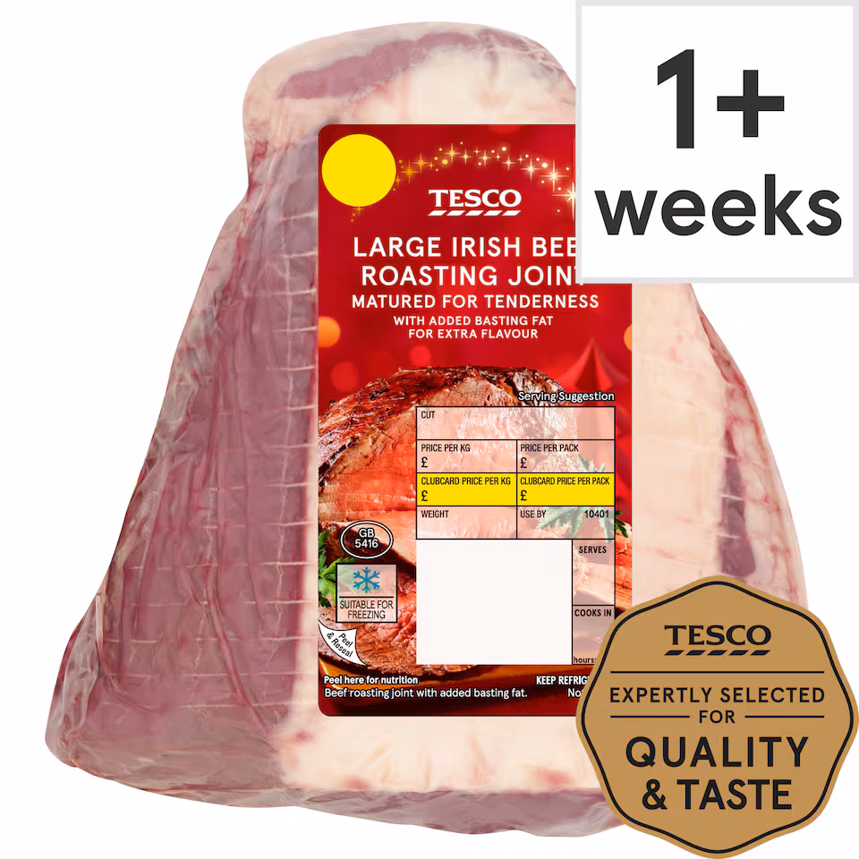 Tesco Large Beef Roasting Joint With Basting Fat