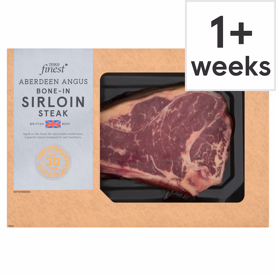 Tesco Finest  Aberdeen Angus Bone in Sirloin Steak 600g -800g