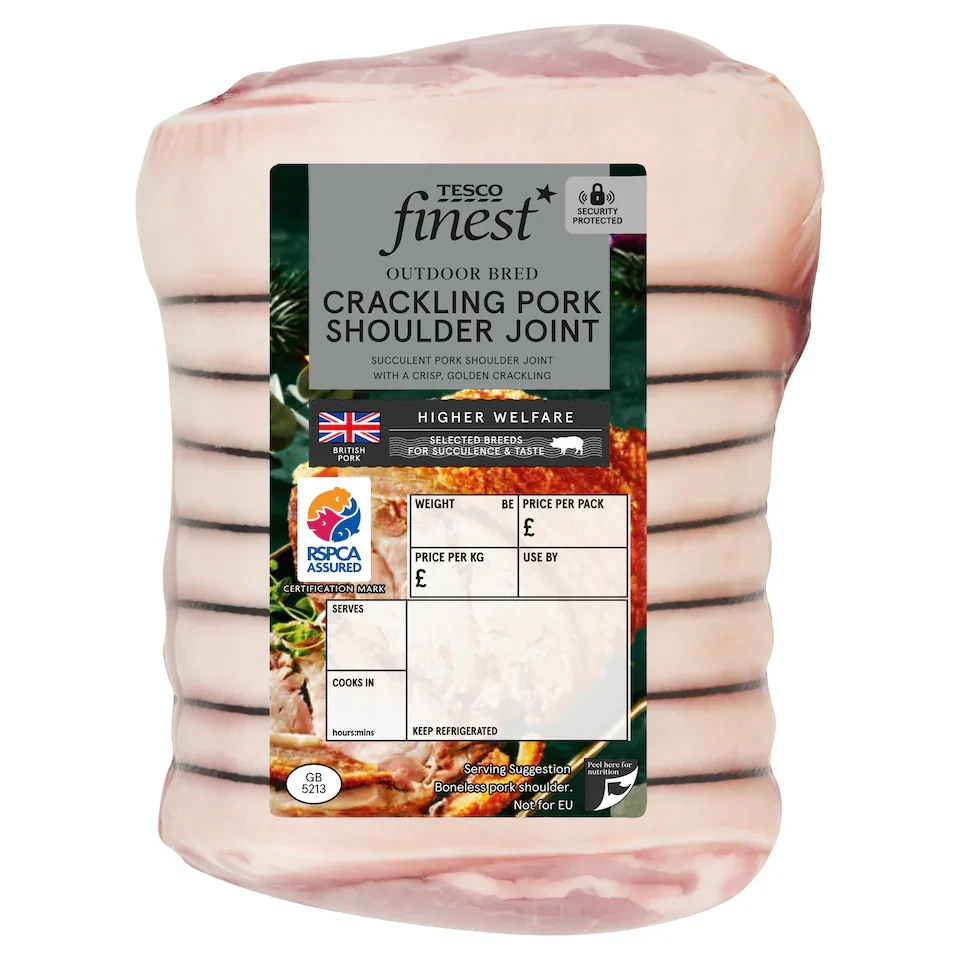 Tesco Finest British Crackling Pork Shoulder Joint
