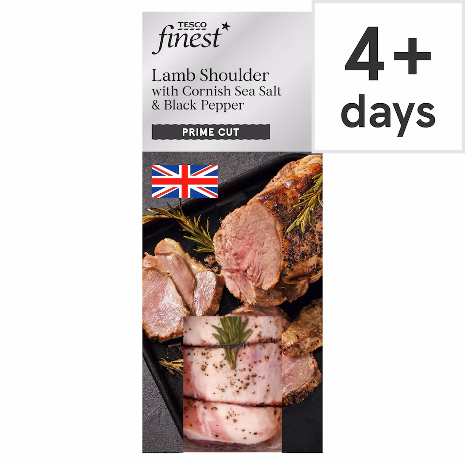 Tesco Finest Lamb Shoulder Cornish Sea Salt & Black Pepper