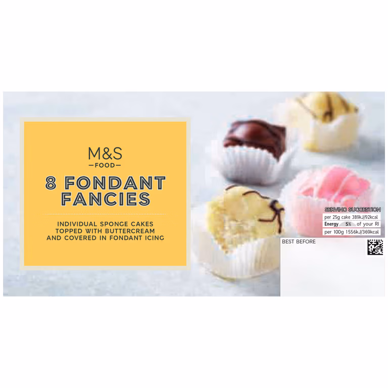 M&S 8 Fondant Fancies