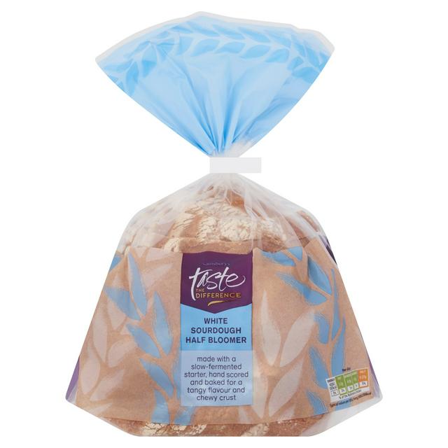 Sainsbury's Sourdough Medium Sliced White Bread, Taste the Difference 400g