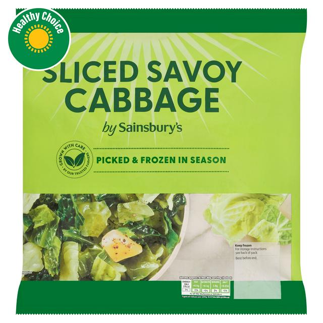 Sainsbury's Sliced Savoy Cabbage 500g