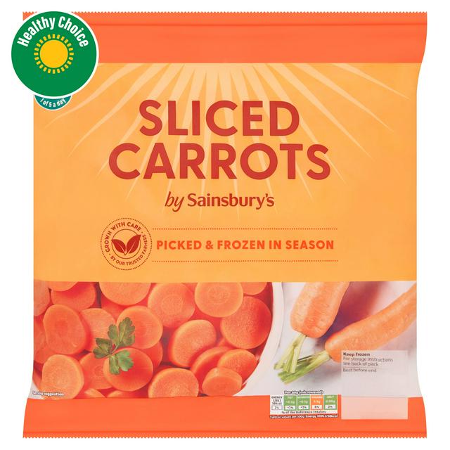 Sainsbury's Sliced Carrots 900g