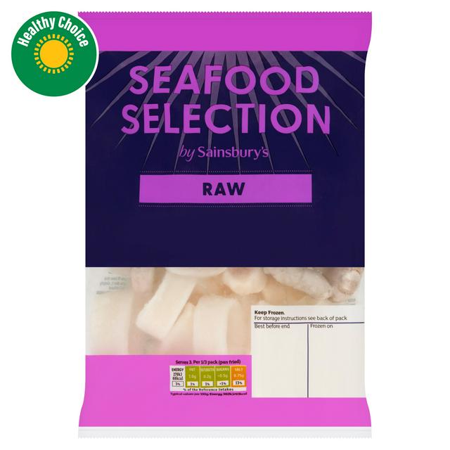 Sainsbury's Frozen Raw Seafood Selection 300g
