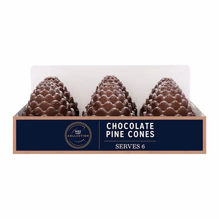 M&S Collection Handmade Chocolate Pine Cones