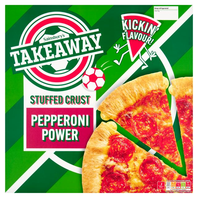 Sainsbury's Stuffed Crust Pepperoni Delight Pizza 616g