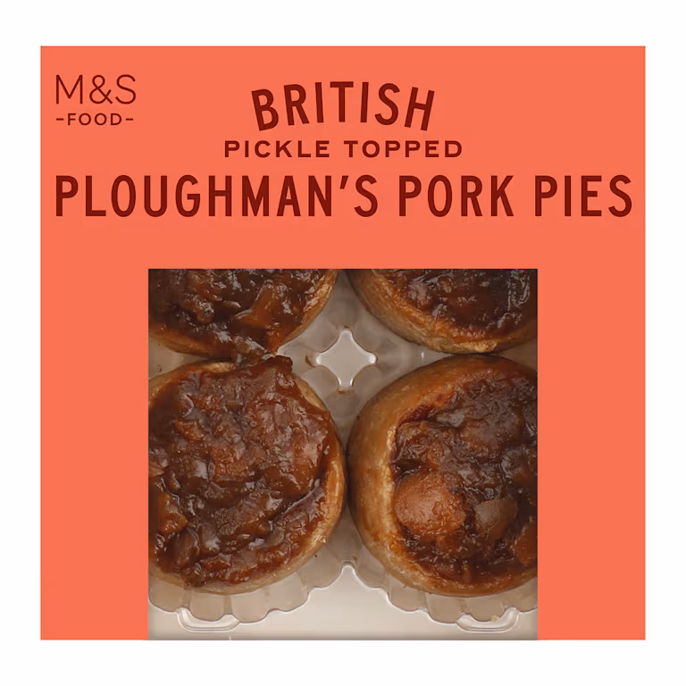 M&S British Pickle Topped Ploughman's Pork Pies