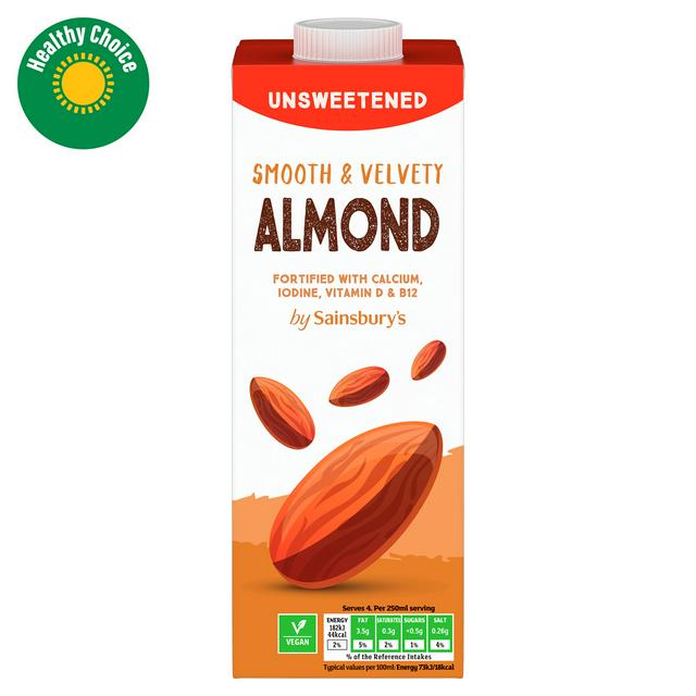 Sainsbury's Unsweetened Long Life Almond Drink 1L