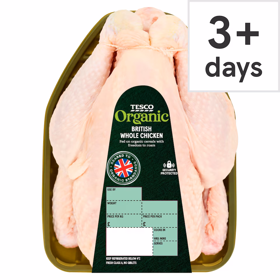 Tesco Organic Whole Chicken
