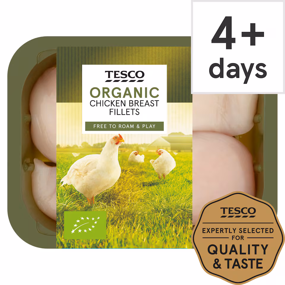 Tesco Organic 2 Chicken Fillets
