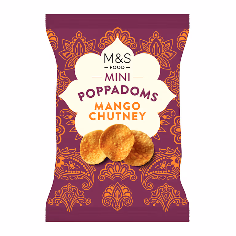 M&S Mango Chutney Flavour Mini Poppadoms