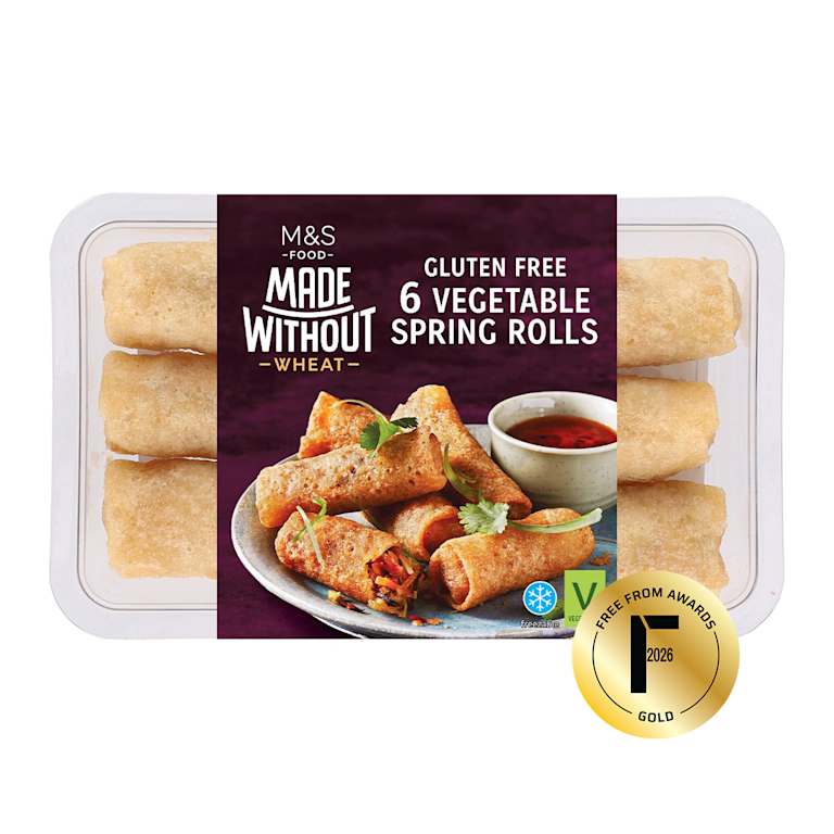 M&S Made Without Wheat 6 Vegetable Spring Rolls
