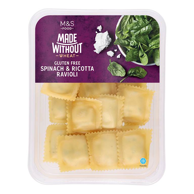 M&S Made Without Wheat Spinach and Ricotta Ravioli