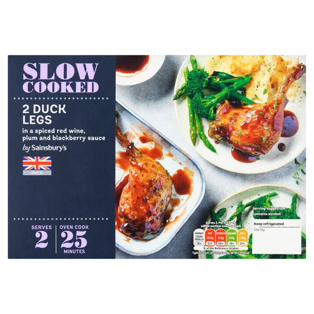 Sainsbury’s Slow Cooked British Duck Legs with a Blackberry Sauce x2 440g