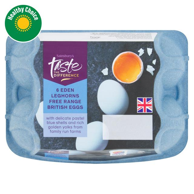 Sainsbury's Free Range British Eggs, Taste the Difference x6 300g