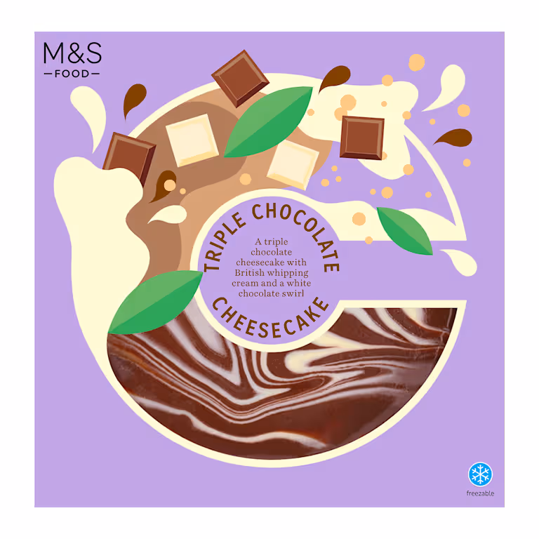 M&S Triple Chocolate Cheesecake