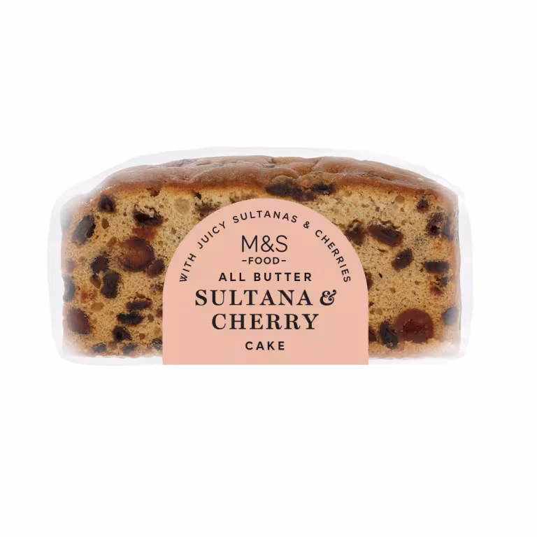 M&S All Butter Sultana & Cherry Cake