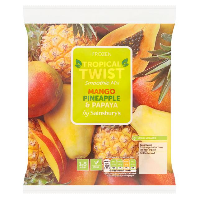 Sainsbury's Mango, Papaya & Pineapple Smoothie Mix 450g