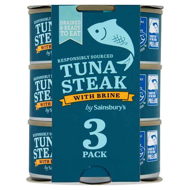 Sainsbury's Tuna Steak in Brine 3x120g