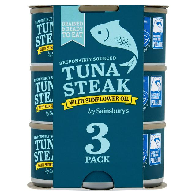 Sainsbury's Tuna Steak in Sunflower Oil 3x120g