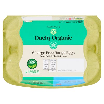 Duchy Organic British Free Range Eggs Large