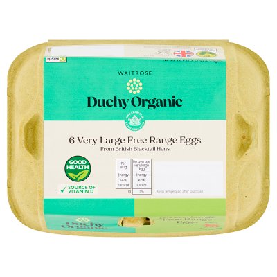 Duchy Organic British FR Eggs Very Large