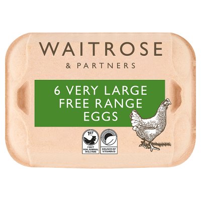 Waitrose Blacktail Free Range Very Large Eggs
