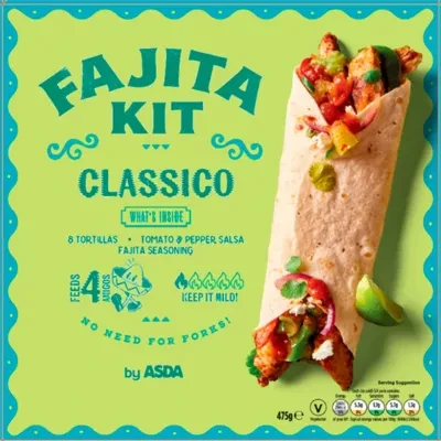 ASDA Fajita Kit Classico 475g