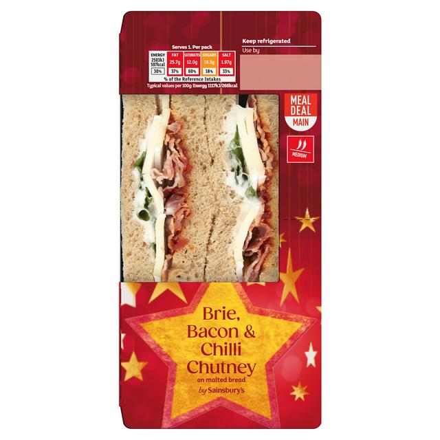 Sainsbury's Brie, Bacon & Chilli Chutney Sandwich