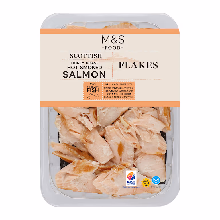 M&S Scottish Honey Roast Hot Smoked Salmon Flakes