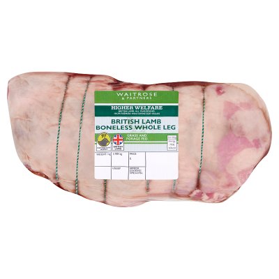Waitrose British Boneless Extra Trim Whole Leg of Lamb