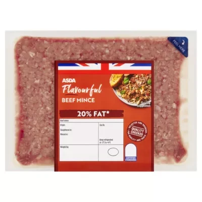 ASDA Butcher's Selection Flavourful Beef Mince 500g