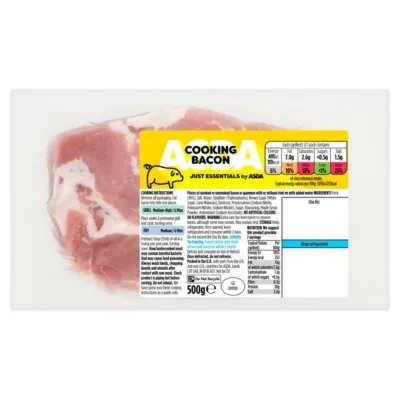 JUST ESSENTIALS by ASDA Just Essentials Cooking Bacon 500g