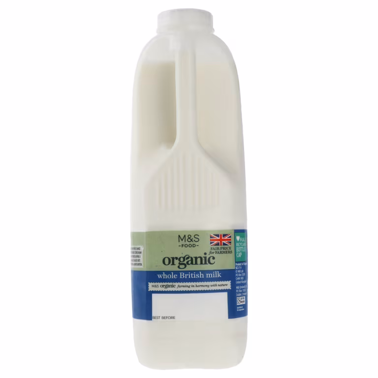 M&S Organic Fresh Whole Milk
