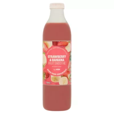 ASDA Strawberry & Banana Fruit Smoothie 750ml