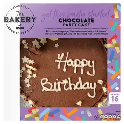 The BAKERY at ASDA The Bakery Chocolate Party Cake