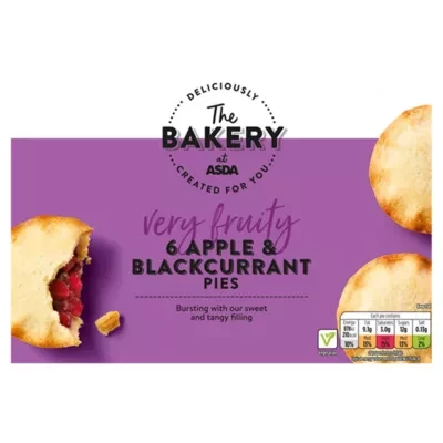 The BAKERY at ASDA The Bakery 6 Apple & Blackcurrant Pies