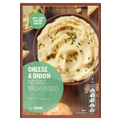 ASDA ASDA Cheese & Onion Instant Mash Potato 100g