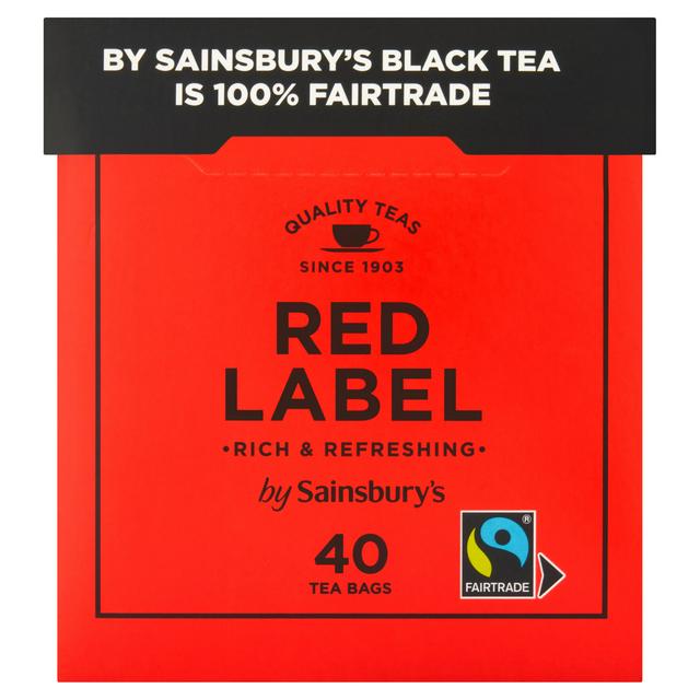 Sainsbury's Red Label Fairtrade Tea Bags x40 125g