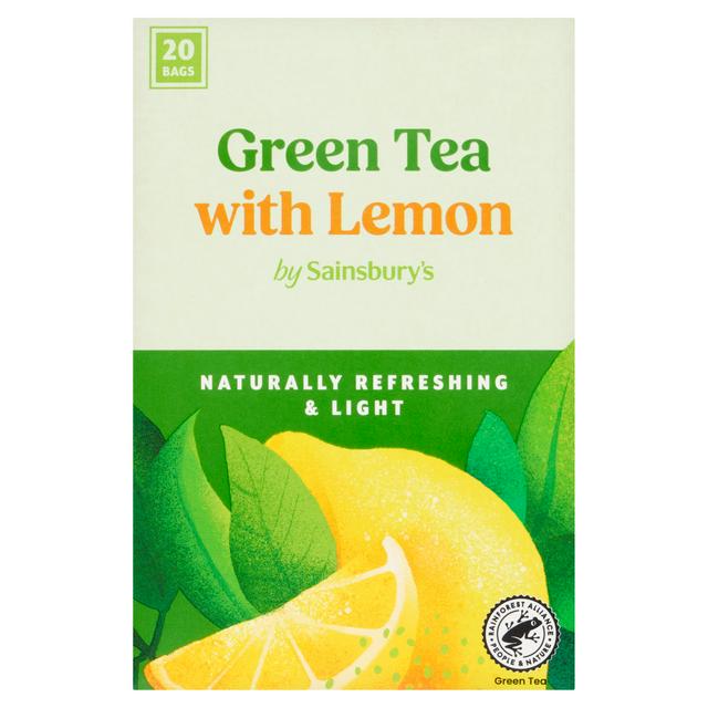 Sainsbury's Green Tea with Lemon x20 Tea Bags 38g