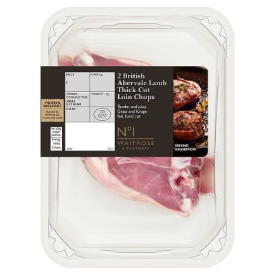 No.1 2 British Abervale Lamb Thick Cut Loin Chops