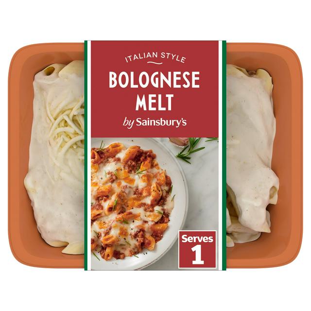 Sainsbury's Bolognese Pasta Bake Melt Ready Meal For 1 400g