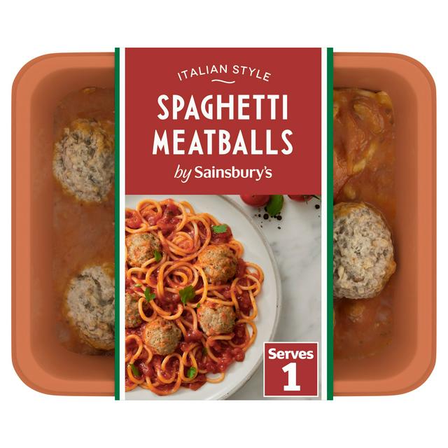 Sainsbury's Spaghetti Meatballs Ready Meal For 1 400g