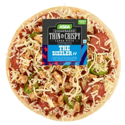 ASDA The Sizzler Large Thin Stonebaked Pizza