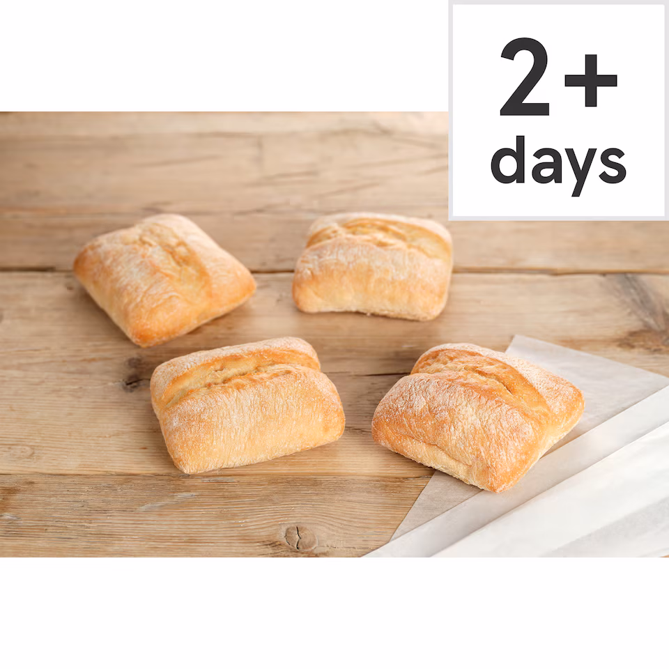 Tesco Ciabatta Roll 4 Pack