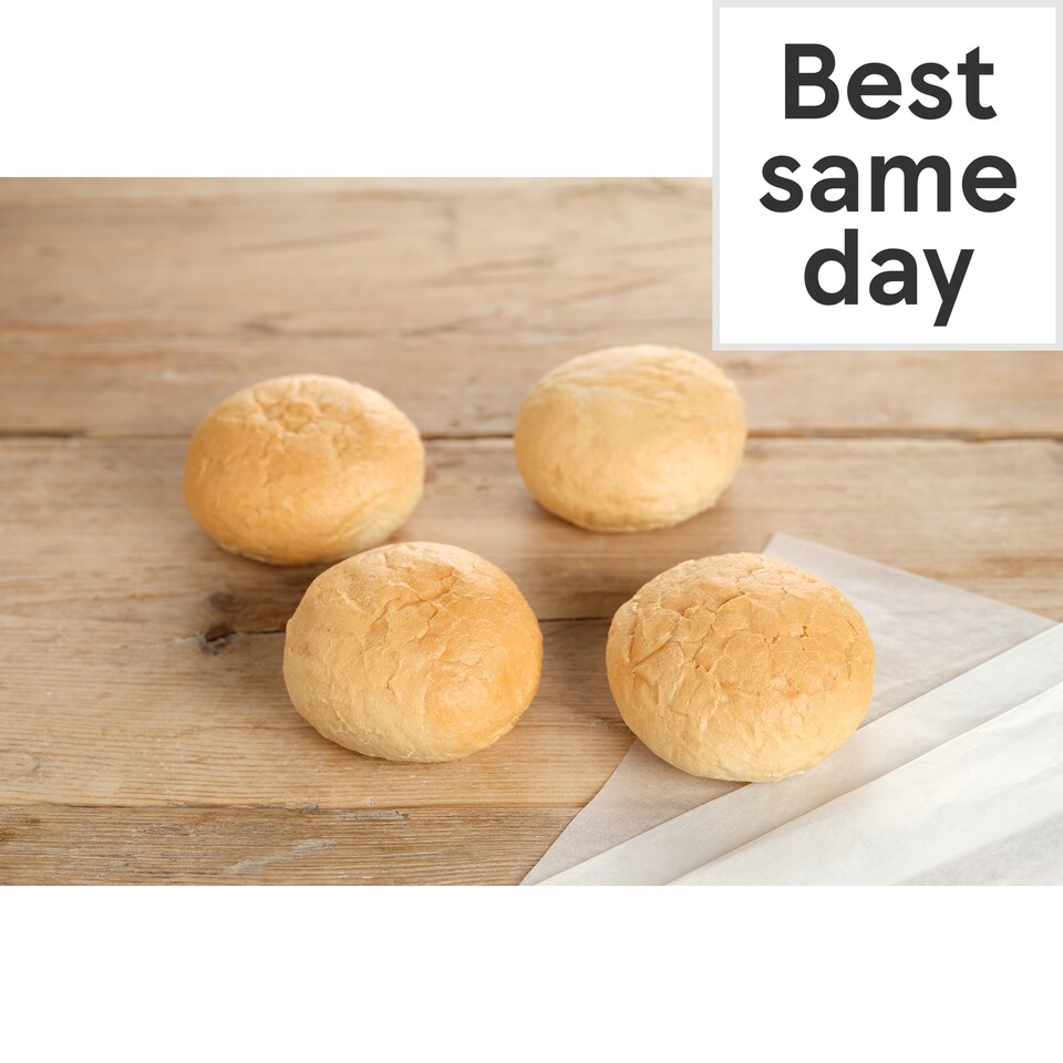 Tesco Crusty Rolls 4 Pack