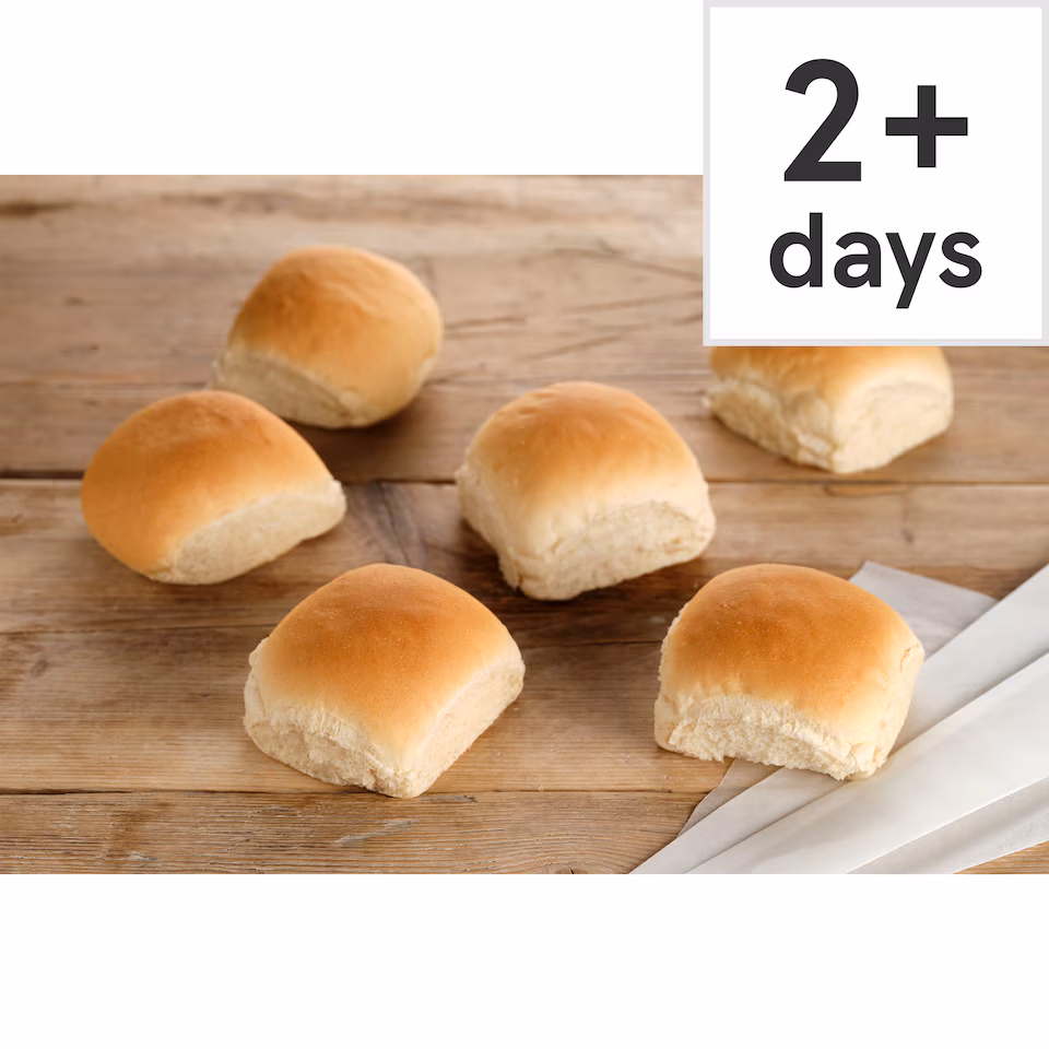 Tesco Big Bite Soft White Rolls 6 Pack