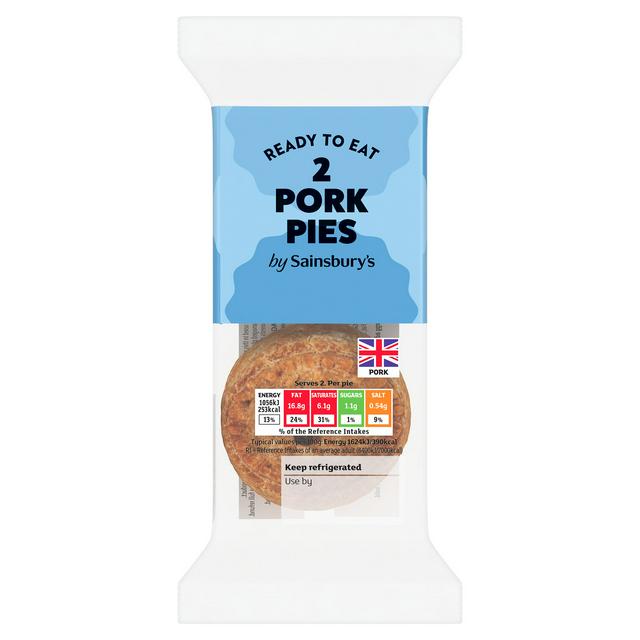 Sainsbury's Snack Pork Pies x2 130g