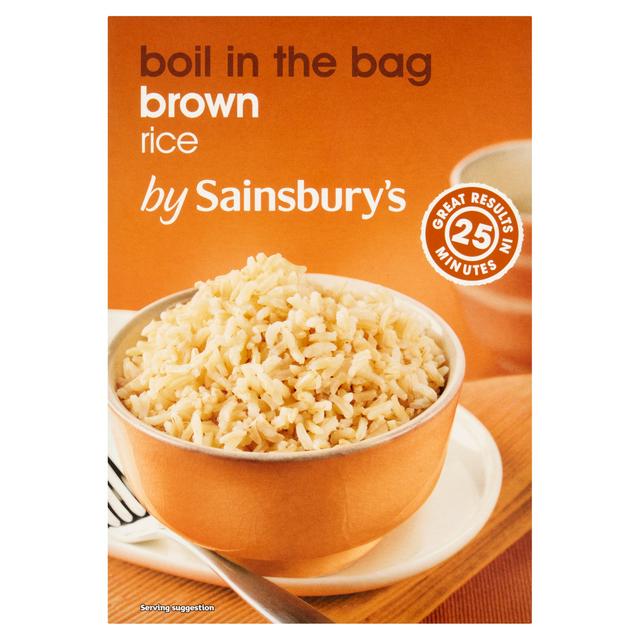 Sainsbury's Boil In The Bag Brown Rice 4x125g